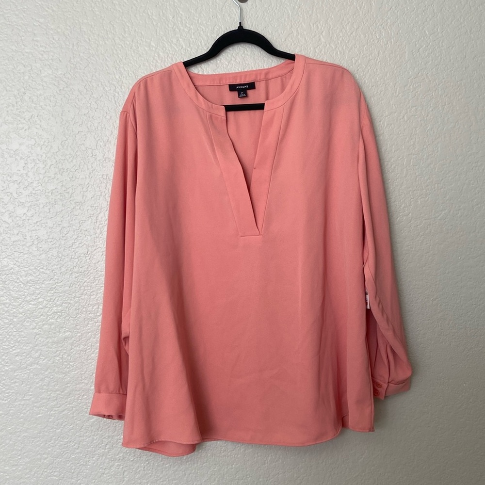 Alfani Papaya Blouse 2X